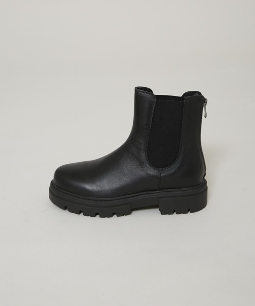 REMME(レメ)の「REMME/バックジップチェルシーブーツ(ブーツ・レディース・ブラック・36/38/37)」の2枚目の写真