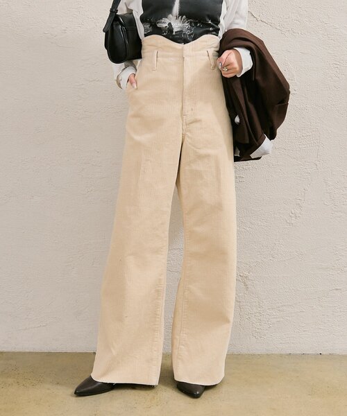 mystic(ミスティック)の「コーデュロイ ウェーブパンツ(その他パンツ・レディース・キャメル/チャコールグレー/オフホワイト・0/2/1)」の12枚目の写真