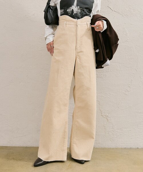 mystic(ミスティック)の「コーデュロイ ウェーブパンツ(その他パンツ・レディース・キャメル/チャコールグレー/オフホワイト・0/2/1)」の13枚目の写真