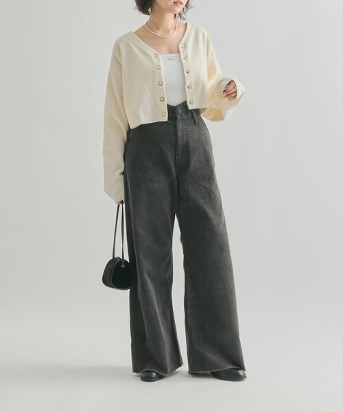 mystic(ミスティック)の「コーデュロイ ウェーブパンツ(その他パンツ・レディース・キャメル/チャコールグレー/オフホワイト・0/2/1)」の16枚目の写真