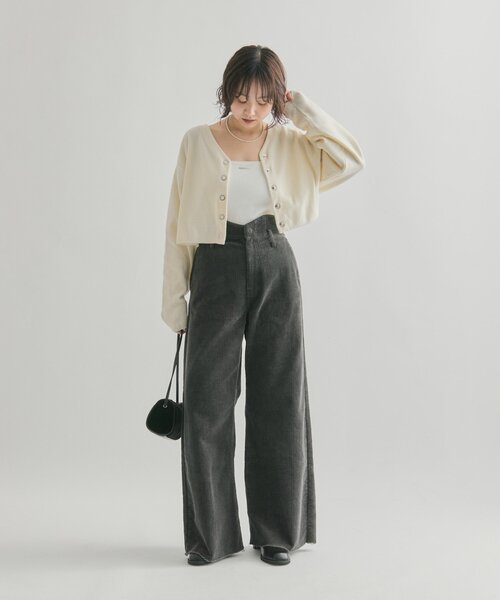 mystic(ミスティック)の「コーデュロイ ウェーブパンツ(その他パンツ・レディース・キャメル/チャコールグレー/オフホワイト・0/2/1)」の17枚目の写真