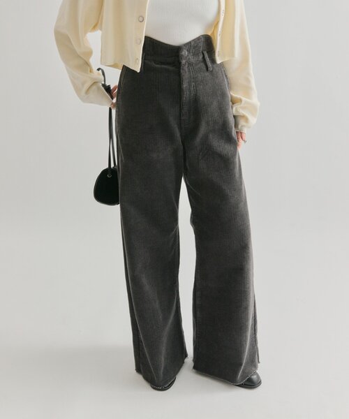 mystic(ミスティック)の「コーデュロイ ウェーブパンツ(その他パンツ・レディース・キャメル/チャコールグレー/オフホワイト・0/2/1)」の18枚目の写真