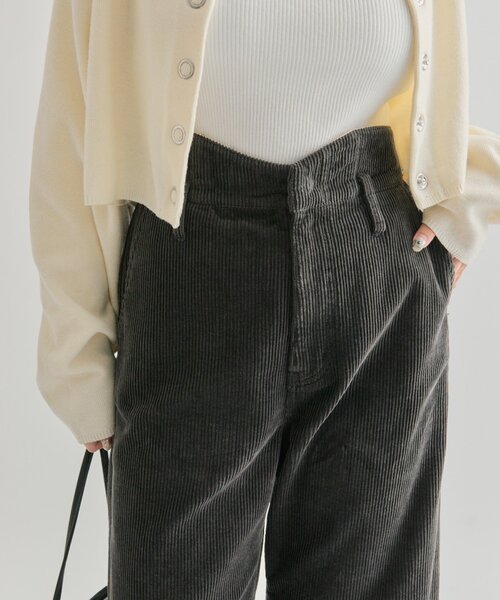 mystic(ミスティック)の「コーデュロイ ウェーブパンツ(その他パンツ・レディース・キャメル/チャコールグレー/オフホワイト・0/2/1)」の20枚目の写真
