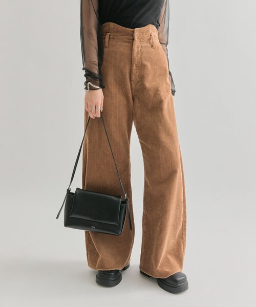 mystic(ミスティック)の「コーデュロイ ウェーブパンツ(その他パンツ・レディース・キャメル/チャコールグレー/オフホワイト・0/2/1)」の4枚目の写真