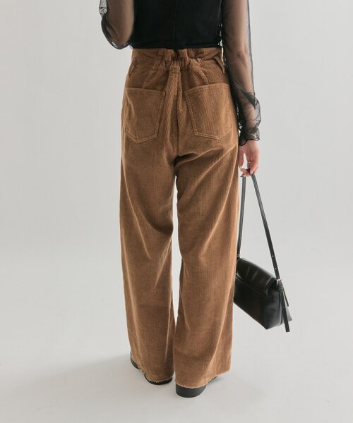 mystic(ミスティック)の「コーデュロイ ウェーブパンツ(その他パンツ・レディース・キャメル/チャコールグレー/オフホワイト・0/2/1)」の5枚目の写真