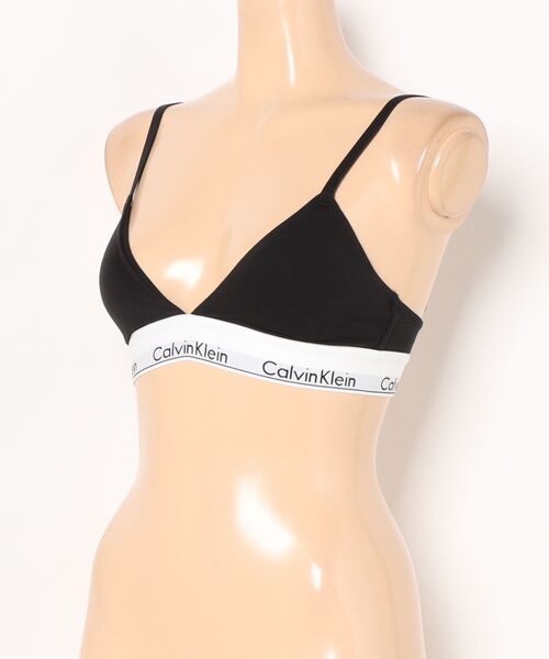 Calvin Klein Underwear（カルバンクラインアンダーウェア）の「CALVIN KLEIN UNDERWEAR/カルバン クライン アンダーウェア/LGHT LINED TRIANGLE（スポーツブラ・レディース・グレー/ブラック・XS/S/M）」の3枚目の写真