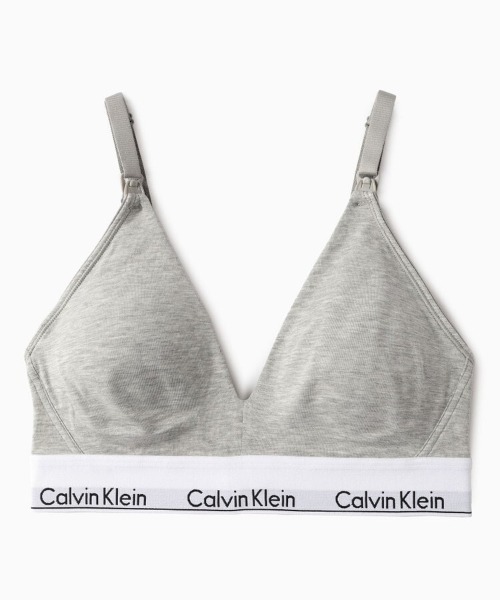 Calvin Klein Underwear（カルバンクラインアンダーウェア）の「CALVIN KLEIN UNDERWEAR/カルバン クライン アンダーウェア/LGHT LINED TRIANGLE（スポーツブラ・レディース・グレー/ブラック・XS/S/M）」の6枚目の写真