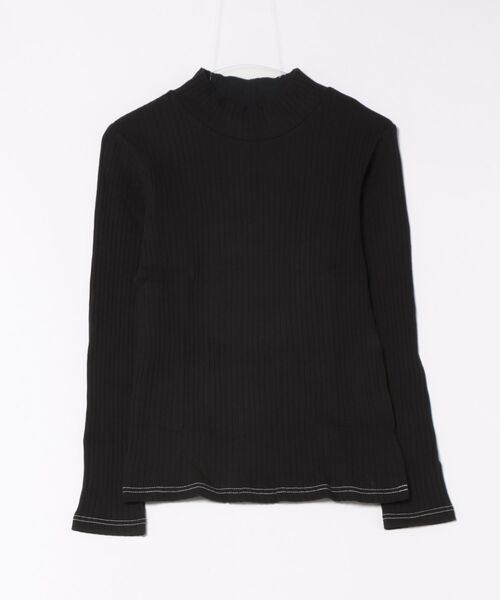 MARKEY'S（マーキーズ）の「裏起毛テレコハイネックトップス/おとな（Tシャツ/カットソー・レディース・レッド/イエロー/グレー/ブラック・160cm）」の2枚目の写真