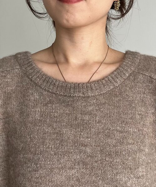 CAPRICIEUX LE'MAGE（カプリシューレマージュ）の「【前後2WAY】もちふわ2WAYスキッパーニット（ニット/セーター・レディース・モカ/ボルドー/チャコールグレー/アイボリー・FREE）」の18枚目の写真