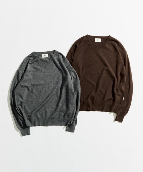WETTEMPT（ウィテンプト）の「HIGH GAUGE V NECK KNIT / ハイゲージV