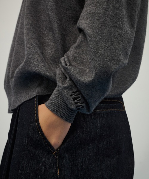 セール】HIGH GAUGE V NECK KNIT / ハイゲージVネックニット（ニット