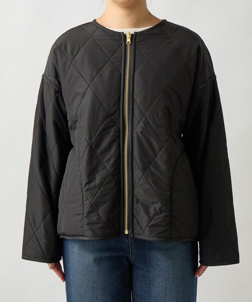 セール】《2WAY仕様◎》リバーシブルZIPファーキルトブルゾン