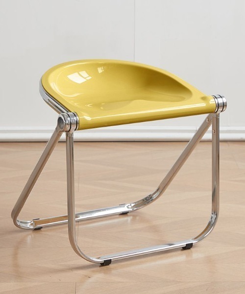 Made in I（メイドインアイ）の「Folding mid century chair stool（家具・レディース・オレンジ/イエロー/グリーン/ホワイト/クリア/グレー/ブラック・FREE）」の6枚目の写真