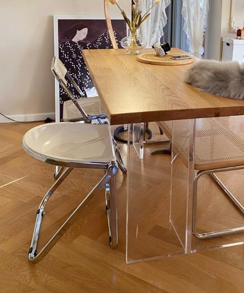 Made in I（メイドインアイ）の「Folding mid century chair stool（家具・レディース・オレンジ/イエロー/グリーン/ホワイト/クリア/グレー/ブラック・FREE）」の20枚目の写真