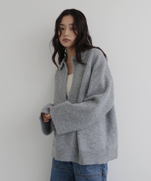 キーネックポロニット（ニット/セーター）｜hellam（へラム）の