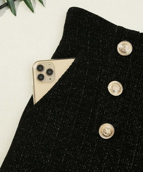 SPIGA（スピーガ）の「ﾊｲｳｴｽﾄﾀﾞﾌﾞﾙﾎﾞﾀﾝｼｮｰﾄﾊﾟﾝﾂ（その他パンツ・レディース・ブラウン/ブラック・LARGE/X-LARGE）」の4枚目の写真