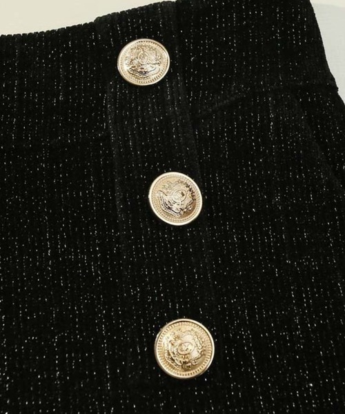 SPIGA（スピーガ）の「ﾊｲｳｴｽﾄﾀﾞﾌﾞﾙﾎﾞﾀﾝｼｮｰﾄﾊﾟﾝﾂ（その他パンツ・レディース・ブラウン/ブラック・LARGE/X-LARGE）」の6枚目の写真