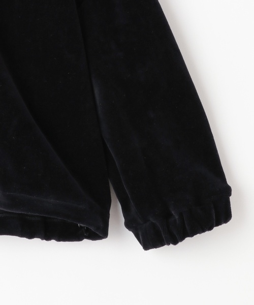 minimal（ミニマル）の「ベロアトラックジャケット（ブルゾン・キッズ・ブラック/ピンク・140cm/110cm/90cm/100cm/130cm/120cm）」の7枚目の写真
