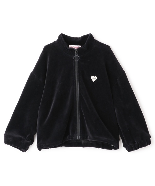 minimal（ミニマル）の「ベロアトラックジャケット（ブルゾン・キッズ・ブラック/ピンク・140cm/110cm/90cm/100cm/130cm/120cm）」の11枚目の写真