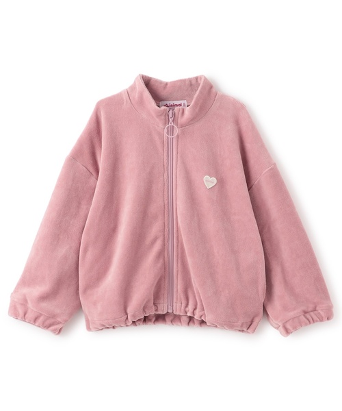 minimal（ミニマル）の「ベロアトラックジャケット（ブルゾン・キッズ・ブラック/ピンク・140cm/110cm/90cm/100cm/130cm/120cm）」の12枚目の写真