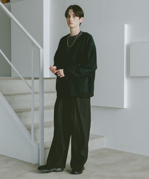 RAGEBLUE（レイジブルー）の「シャギーニットカーディガン（カーディガン/ボレロ・メンズ・レッド/グレー/ブラック・MEDIUM/LARGE）」の18枚目の写真