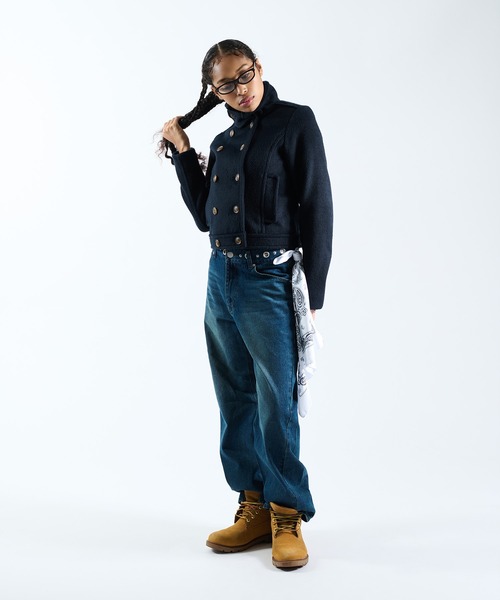FTW(エフティダブリュー)の「COMPACT P COAT(ピーコート・レディース・ネイビー/グレー・MEDIUM/SMALL)」の16枚目の写真