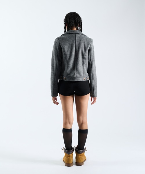 新作　FTW グレー コンパクトピーコート Sサイズ COMPACT P COAT（ピーコート）｜FTW（エフティダブリュー）の