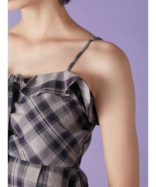 LILY BROWN（リリーブラウン）の「チェックシャツペプラムビスチェ（その他トップス・レディース・ピンク/ラベンダー/ネイビー・F）」の11枚目の写真