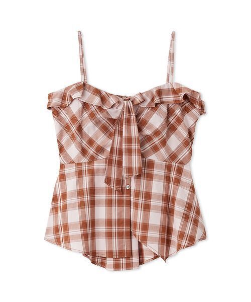 LILY BROWN（リリーブラウン）の「チェックシャツペプラムビスチェ（その他トップス・レディース・ピンク/ラベンダー/ネイビー・F）」の22枚目の写真
