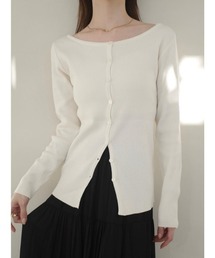 amel（エイメル）の「ボートネックカーディガントップ / アイボリー（カーディガン/ボレロ）」