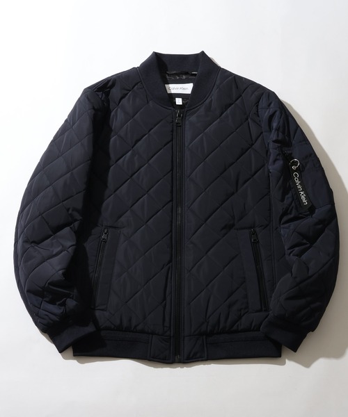Calvin Klein(カルバン・クライン)の「【Calvin Klein/カルバンクライン】QUILTED BASEBALL JACKET/キルテッドベースボールジャケット(MA-1・メンズ・ブラック/ネイビー/オリーブ・S/XL/M/L)」の3枚目の写真