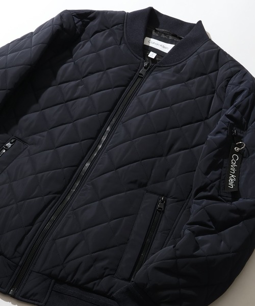 Calvin Klein(カルバン・クライン)の「【Calvin Klein/カルバンクライン】QUILTED BASEBALL JACKET/キルテッドベースボールジャケット(MA-1・メンズ・ブラック/ネイビー/オリーブ・S/XL/M/L)」の5枚目の写真