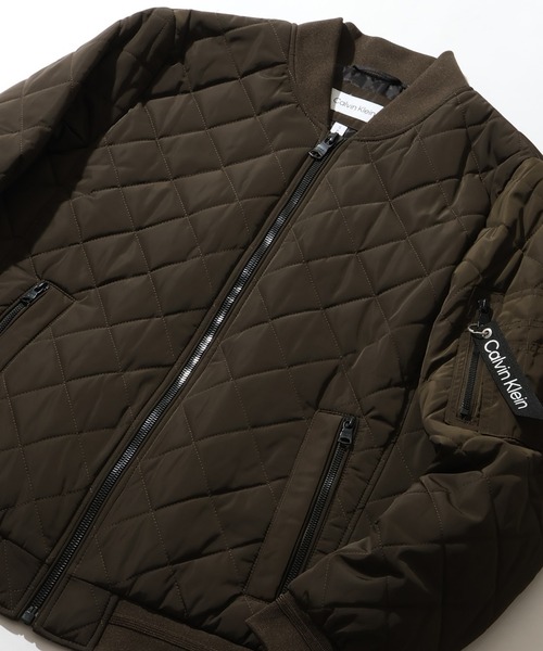 Calvin Klein(カルバン・クライン)の「【Calvin Klein/カルバンクライン】QUILTED BASEBALL JACKET/キルテッドベースボールジャケット(MA-1・メンズ・ブラック/ネイビー/オリーブ・S/XL/M/L)」の15枚目の写真