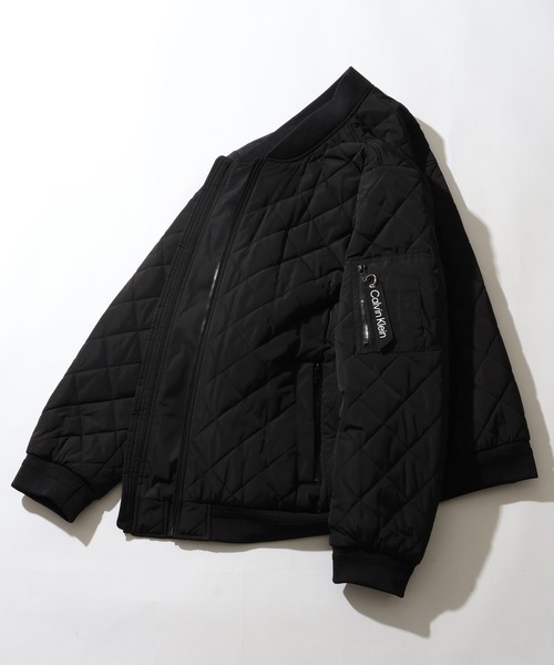 Calvin Klein(カルバン・クライン)の「【Calvin Klein/カルバンクライン】QUILTED BASEBALL JACKET/キルテッドベースボールジャケット(MA-1・メンズ・ブラック/ネイビー/オリーブ・S/XL/M/L)」の12枚目の写真