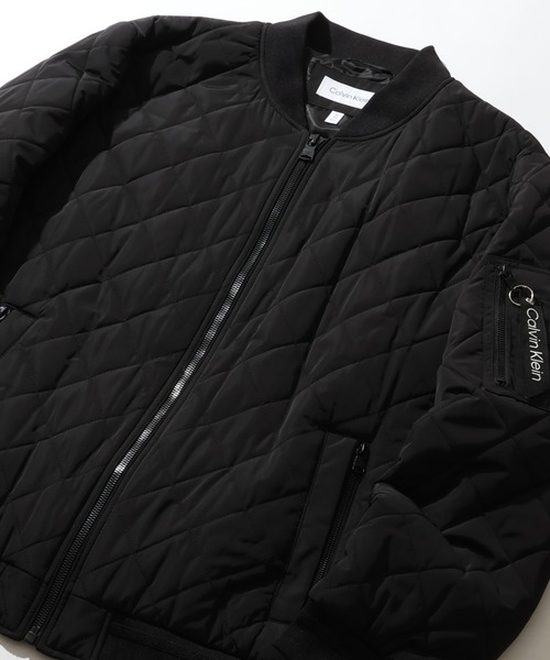 Calvin Klein(カルバン・クライン)の「【Calvin Klein/カルバンクライン】QUILTED BASEBALL JACKET/キルテッドベースボールジャケット(MA-1・メンズ・ブラック/ネイビー/オリーブ・S/XL/M/L)」の14枚目の写真