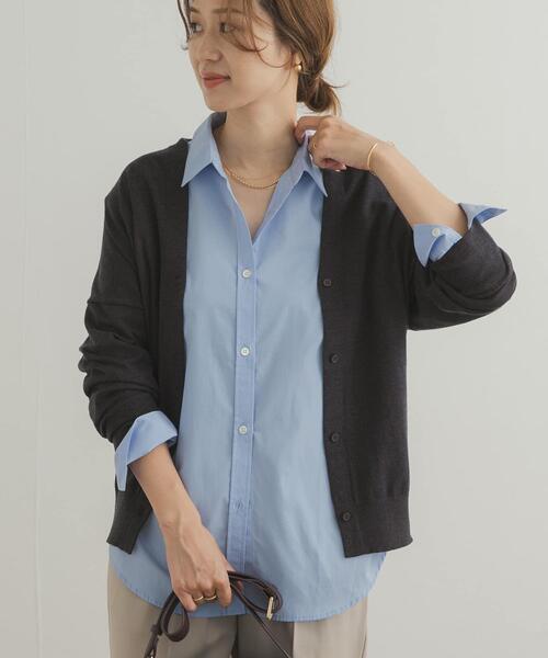 URBAN RESEARCH DOORS(アーバンリサーチドアーズ)の「『UR TECH』レギュラーカラーオーバーシャツ(シャツ/ブラウス・レディース・ブルー系その他/ライトブルー・MEDIUM)」の21枚目の写真