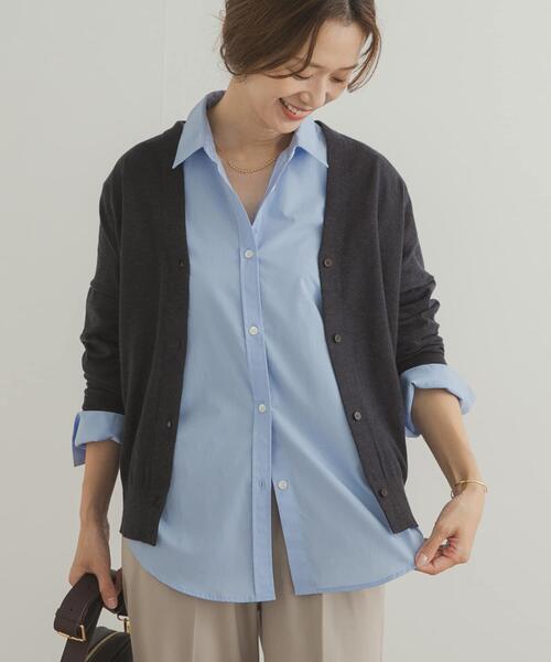 URBAN RESEARCH DOORS(アーバンリサーチドアーズ)の「『UR TECH』レギュラーカラーオーバーシャツ(シャツ/ブラウス・レディース・ブルー系その他/ライトブルー・MEDIUM)」の22枚目の写真