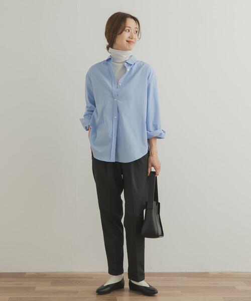 URBAN RESEARCH DOORS(アーバンリサーチドアーズ)の「『UR TECH』レギュラーカラーオーバーシャツ(シャツ/ブラウス・レディース・ブルー系その他/ライトブルー・MEDIUM)」の6枚目の写真