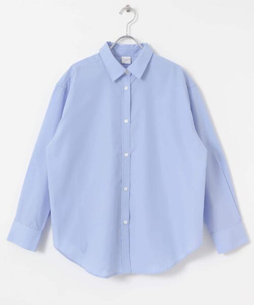 URBAN RESEARCH DOORS(アーバンリサーチドアーズ)の「『UR TECH』レギュラーカラーオーバーシャツ(シャツ/ブラウス・レディース・ブルー系その他/ライトブルー・MEDIUM)」の7枚目の写真