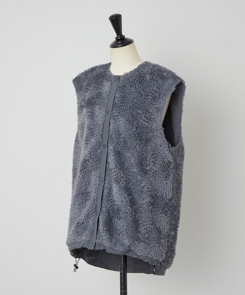 BEARDSLEY（ビアズリー）の「《HiROMITHiSTLE》チュールレースリバーシブルベスト（ベスト・レディース・グレー・FREE）」の7枚目の写真