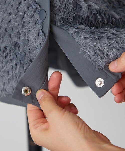 BEARDSLEY（ビアズリー）の「《HiROMITHiSTLE》チュールレースリバーシブルベスト（ベスト・レディース・グレー・FREE）」の13枚目の写真