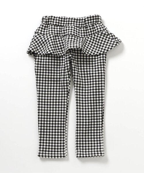 apres les cours（アプレレクール）の「【裏シャギー】あったかペプラムパンツ/7days Style pants（その他パンツ・キッズ・チェック/インディゴブルー・90/100/110/120/130/80）」の8枚目の写真