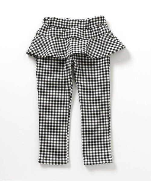 apres les cours（アプレレクール）の「【裏シャギー】あったかペプラムパンツ/7days Style pants（その他パンツ・キッズ・チェック/インディゴブルー・90/100/110/120/130/80）」の15枚目の写真