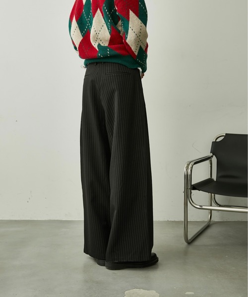 HOMME PLISSÉ ストライプ スラックス サイズ2 HOMME PLISSE ISSEY MIYAKE スラックス サイズ2 - メルカリ