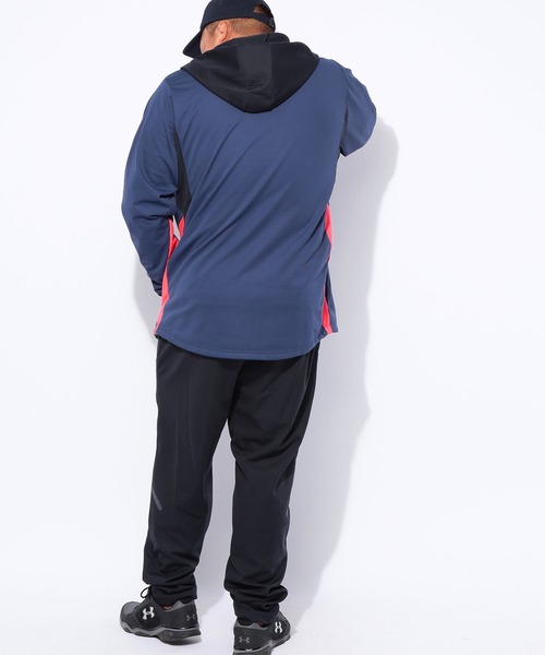 UNDER ARMOUR（アンダーアーマー）の「UNDER ARMOUR (アンダーアーマー) FITTED STORM ウインターニット 3レイヤー フルジップ フーディー パーカー（パーカー・メンズ・ネイビー・3XL/4XL）」の6枚目の写真