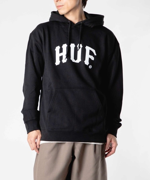 HUF ARCH P/O HOODIE — худи‑пуловер HUF с арочным логотипом
