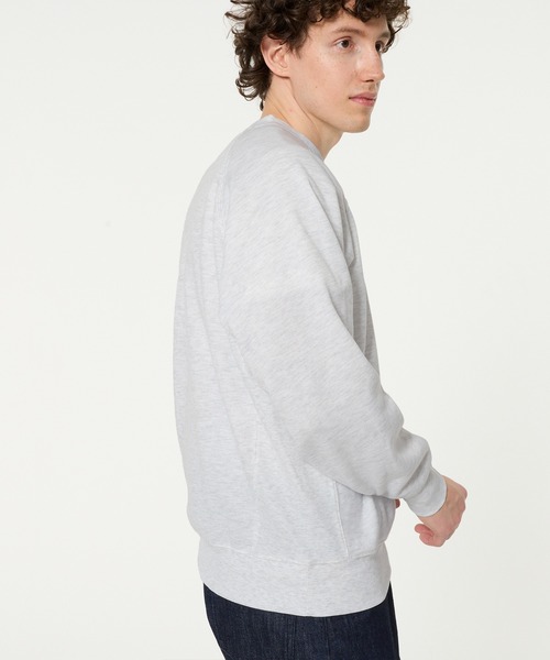 coca（coca）（コカ）の「裏起毛ラグランプリントトレーナー（スウェット・メンズ・チャコール/ライトグレー・XL/M/L）」の4枚目の写真