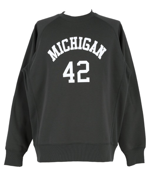 coca（coca）（コカ）の「裏起毛ラグランプリントトレーナー（スウェット・メンズ・チャコール/ライトグレー・XL/M/L）」の17枚目の写真