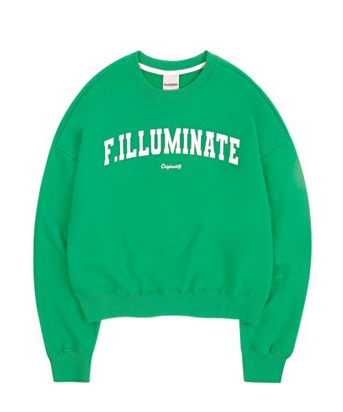 F.ILLUMINATE（フィルミネイト）の「(W)アーチクロップスウェット - グリーン（スウェット・レディース・その他・FREE）」の2枚目の写真