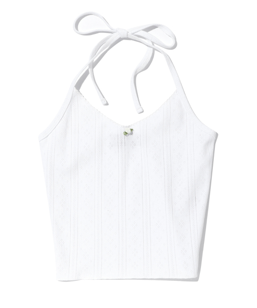 YOUHEE(ユヒ)の「EYELET SLEEVELESS WHITE(Tシャツ/カットソー・レディース・その他・FREE)」の10枚目の写真